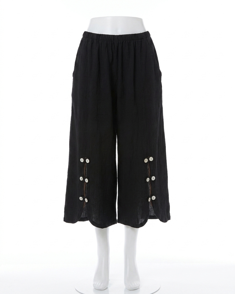 NEW OH MY GAUZE! dotty pant in black